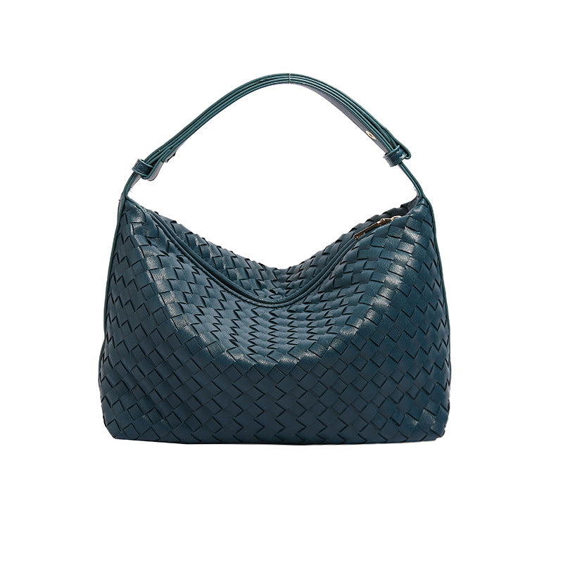 Women's High-grade Woven Retro Style Fashionable Commuting Armpit Bags
