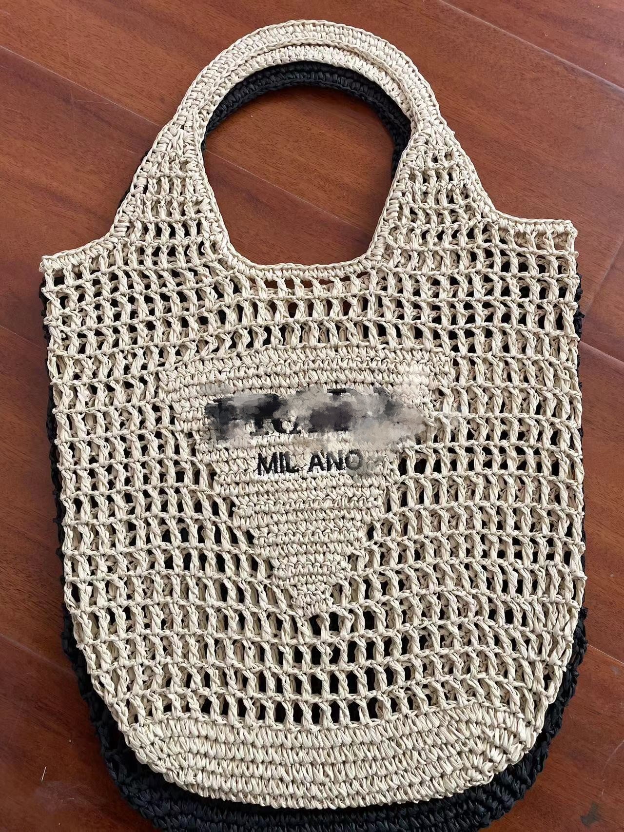 Round Net Pocket Goddess Underarm Straw Shoulder Bags