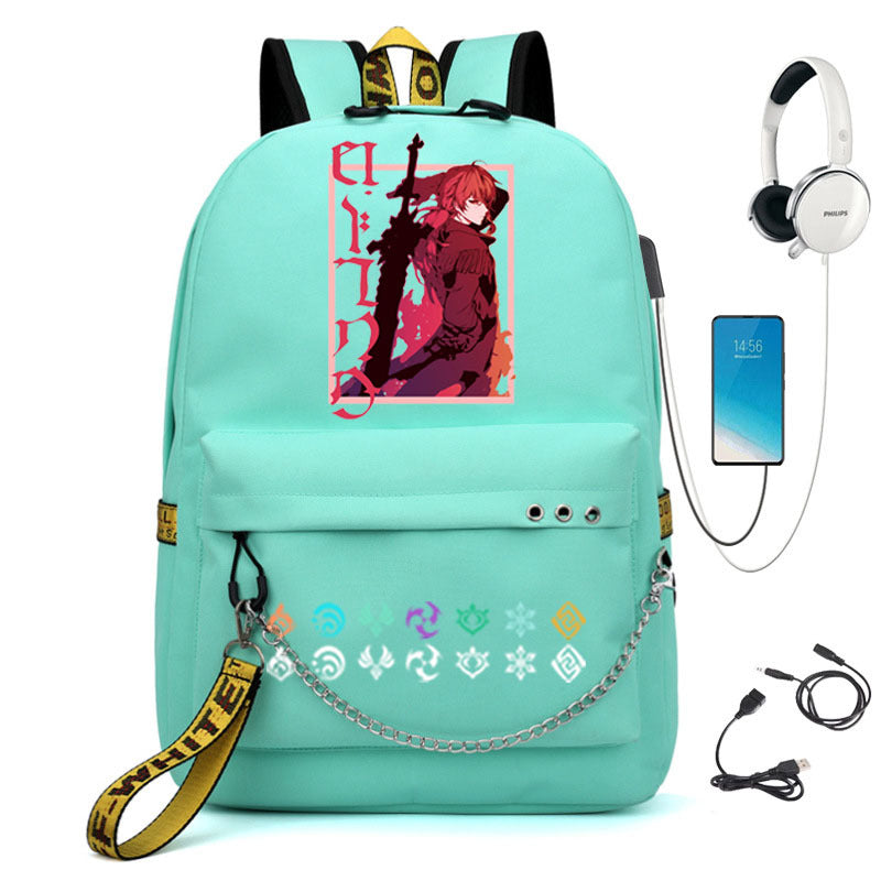 Popular Slouchy Pretty Creative Iron Chain Backpacks