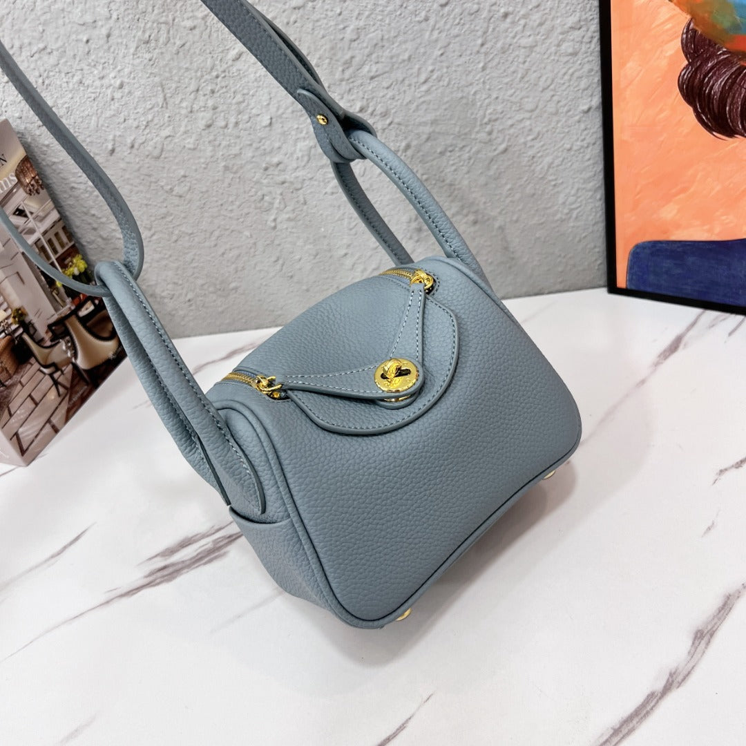 Lindy Cowhide Pillow Doctor Medical Box Bags