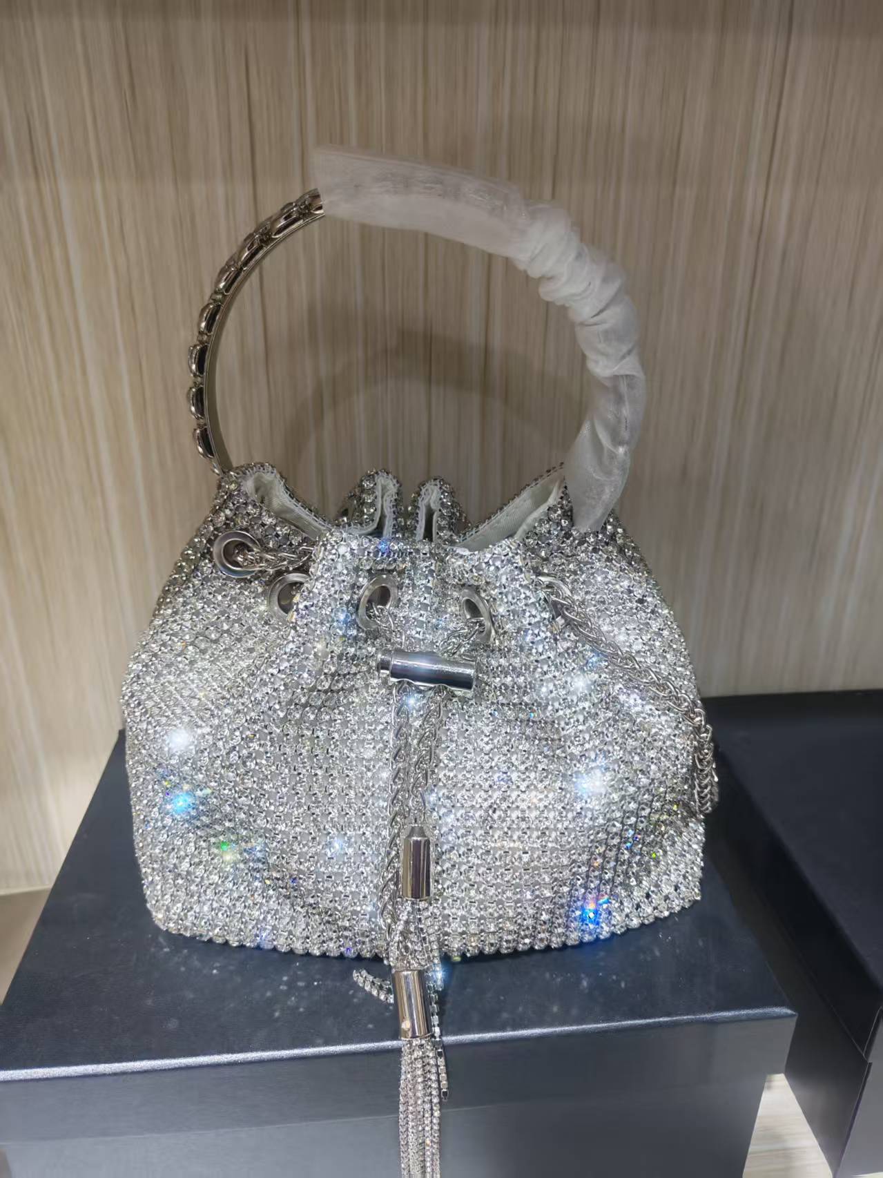 Women's Heron Live Streaming On Tassel Rhinestone Shoulder Bags