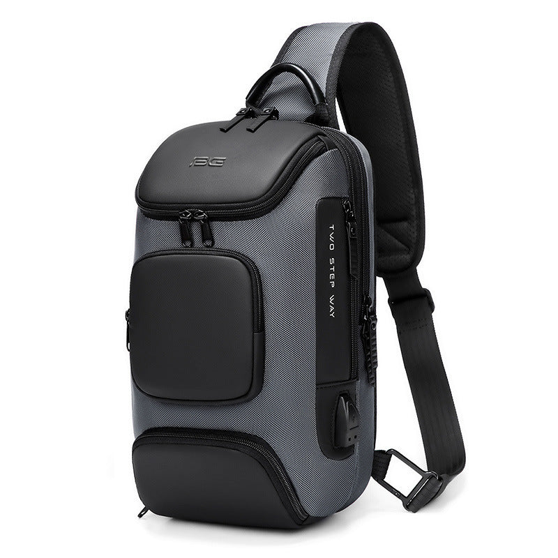 Men's Mechanical Style Business Convenient Korean Trendy Men's Chest Bags