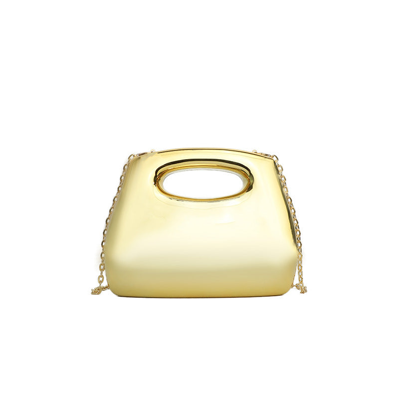 Women's Glossy Acrylic Box Candy Color Western Style Wrist Shoulder Bags