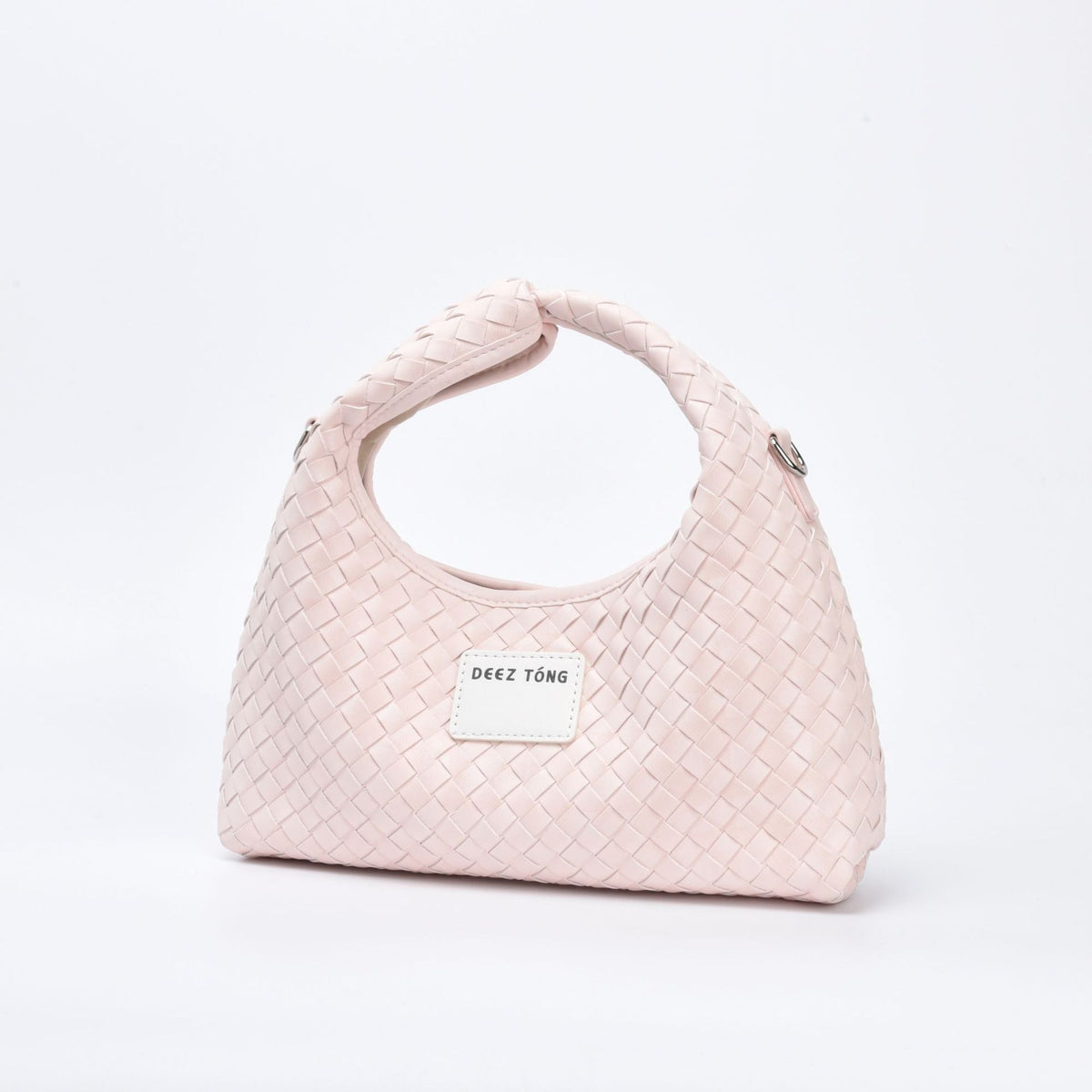 Women's Summer Woven Fresh Dumpling Shape Soft Leather Magnetic Snap Large Women's Shoulder Bag