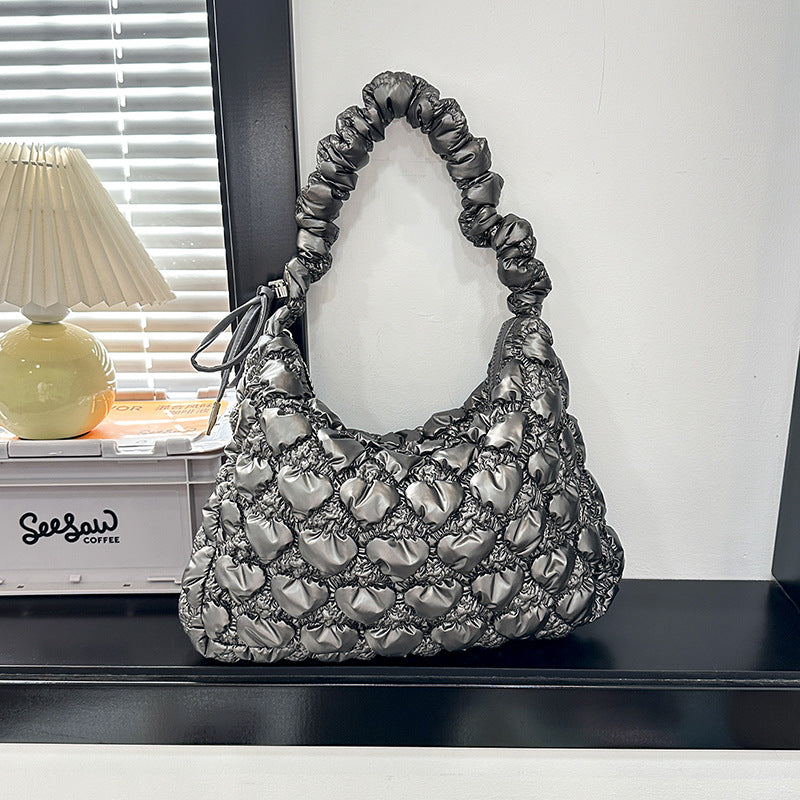 Women's Design Underarm Personalized Commuter Pleated Cloud Shoulder Bags