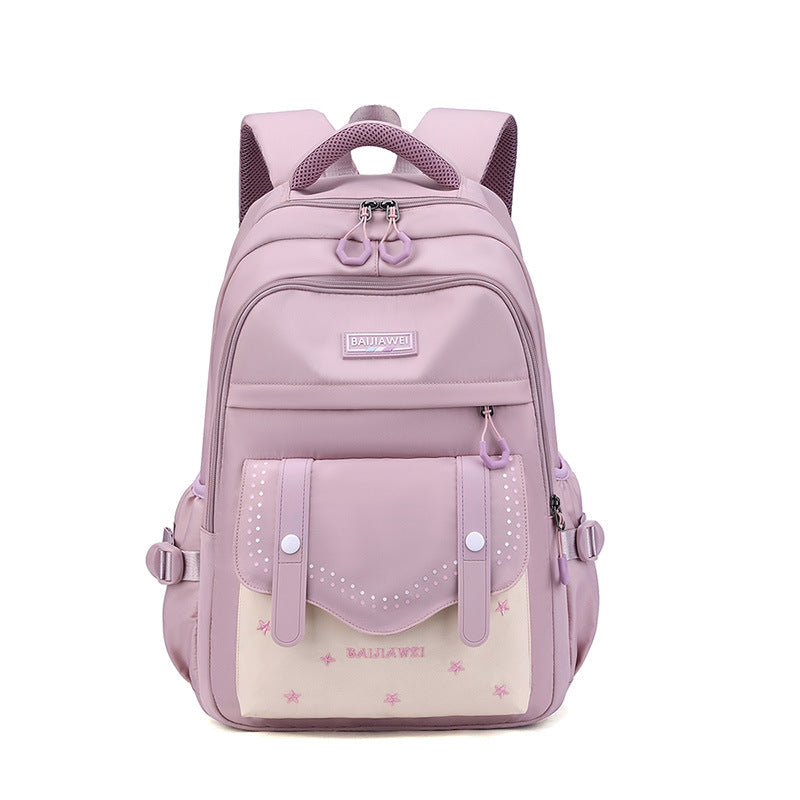 College Fashion Large Capacity Style Junior High Middle School Students' Schoolbags