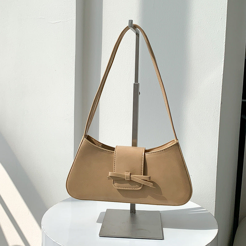 Women's Color Minimal Versatile Korean Style High Sense Handbags