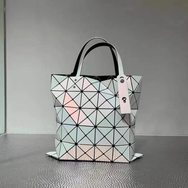 Fritillary Geometric Diamond Pattern Plaid Commuter Shoulder Bags