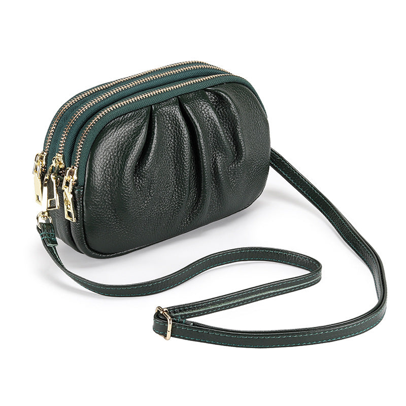 Women's Genuine Leather First Layer Cowhide Soft Shoulder Bags
