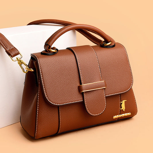 Leather For Woman Temperament Wild Mom Crossbody Bags