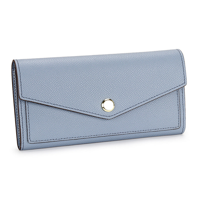 Women's Fashion Long Design Contrast Color Minimalist Clutch Large Handbags