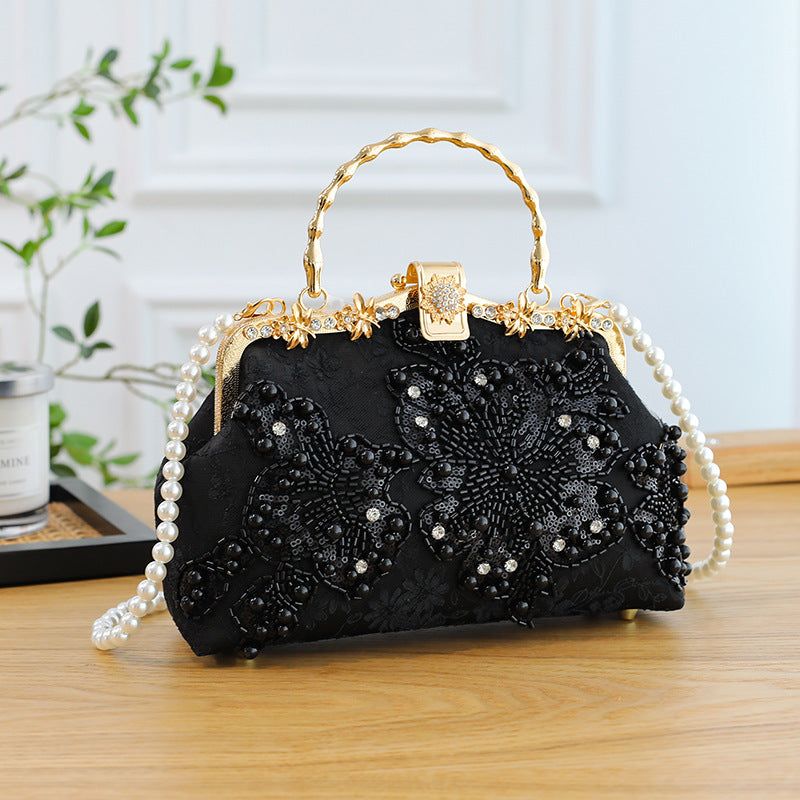 Embroidered Fashion Cheongsam Banquet Clutch Chain Handbags
