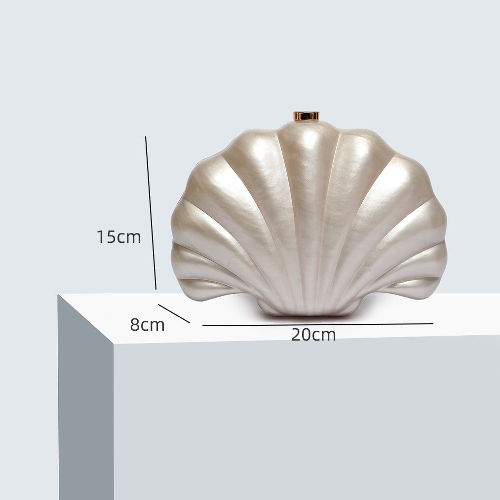 Acrylic Flower Shell Dinner Box Portable Women's Shoulder Bag