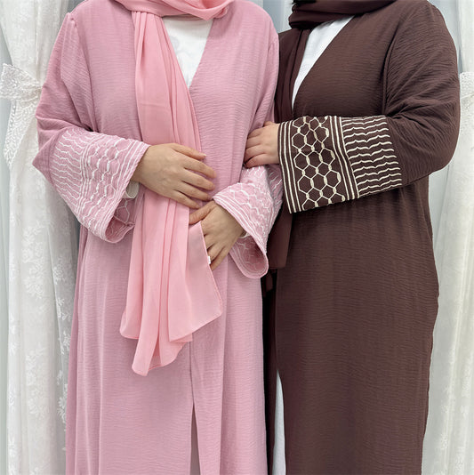 Classy Turkish Exquisite Embroidery Tassel Robe Clothing