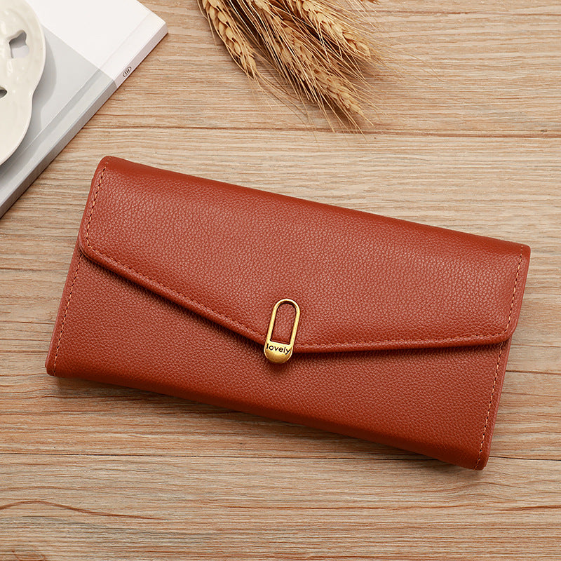 Women's Large Capacity Multifunctional Clutch Zipper Hasp Bags