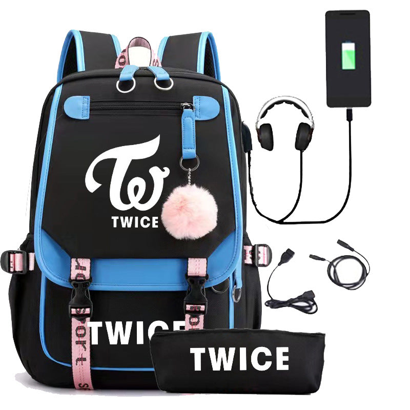 Attractive Yu Sun Rechargeable Pencil Korean Backpacks