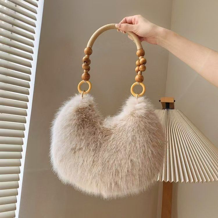 Women's Plush Fashion Large Capacity High Quality Handbags
