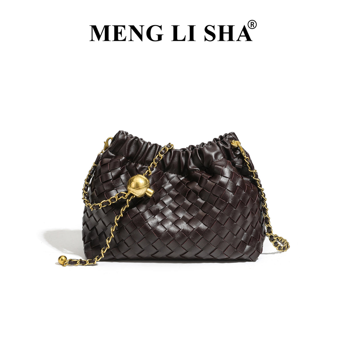 Design Chain Woven Cloud Simple Stylish Textured Women's Handbag