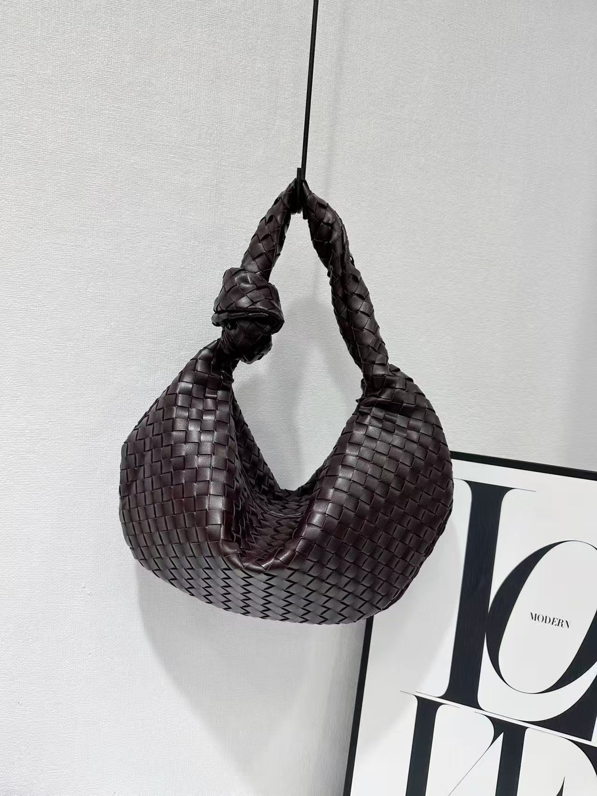 Croissant Simple Versatile Knotted Underarm Solid Color Bags