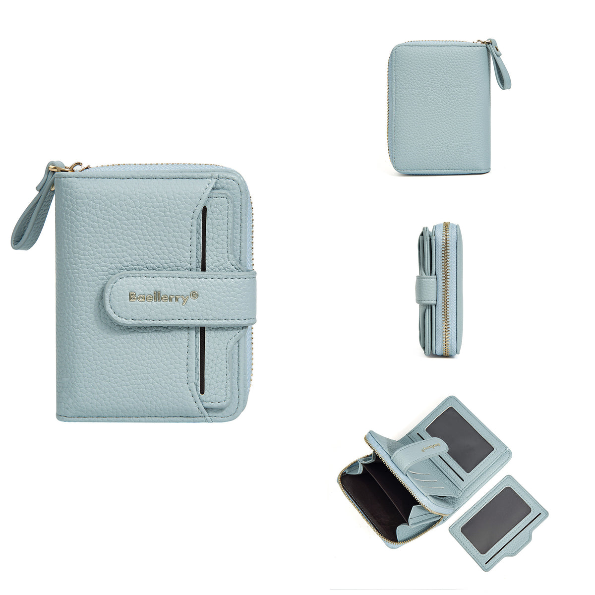 Women's Chic Snap Button Multi Slots Advanced Ladies Wallet
