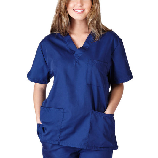 Women's & Men's & Cotton Sleeve Nurse Nursing Gown Uniform