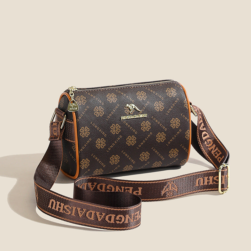 Women's Printed Wide Strap Trendy Fashion Commuter Women's Shoulder Bag