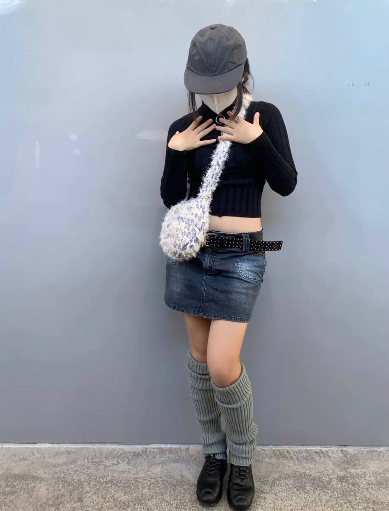 Women's Durable Design Woven Plush Finished Crossbody Bags