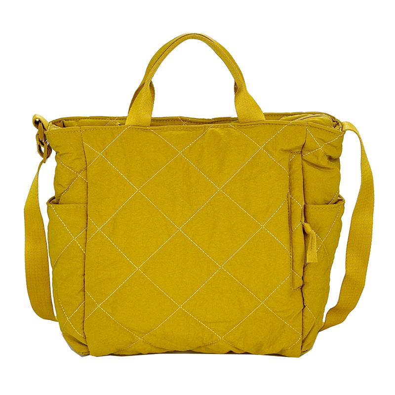 Textured Down Commuter Large Capacity Campus Class Commute Women's Handbag