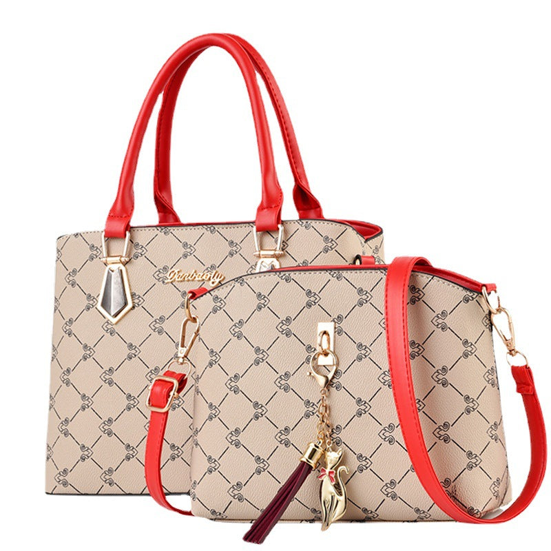 Women's Big Fashion Mother Simple Mom Handbags