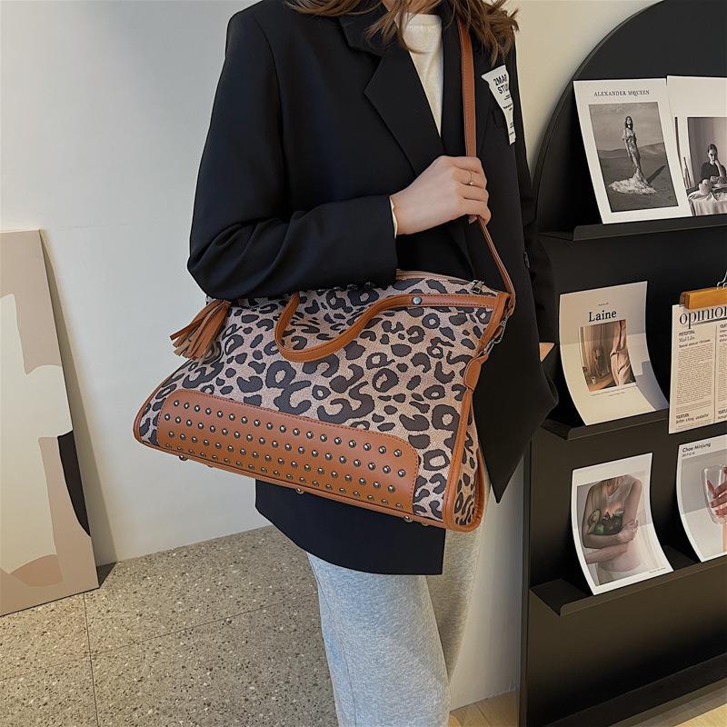 Print Big Large Capacity Female Fan Shoulder Bags