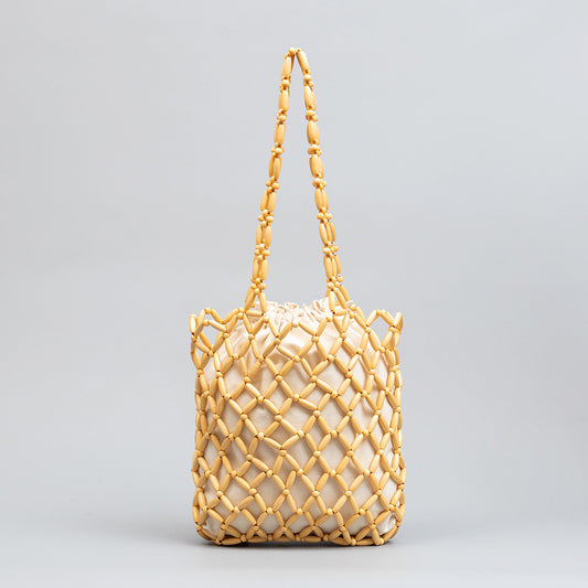 Beads Decoration Hand-woven Female Summer Niche Shoulder Bags
