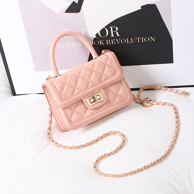 Design Rhombus Chain Fashion Trendy Classic Style Light Women's Shoulder Bag