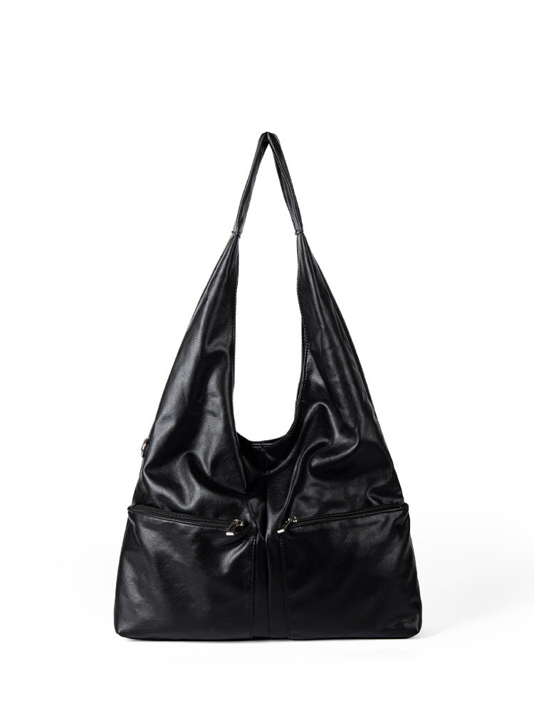 Style High-grade Oil Wax Leather Large Tote Bags