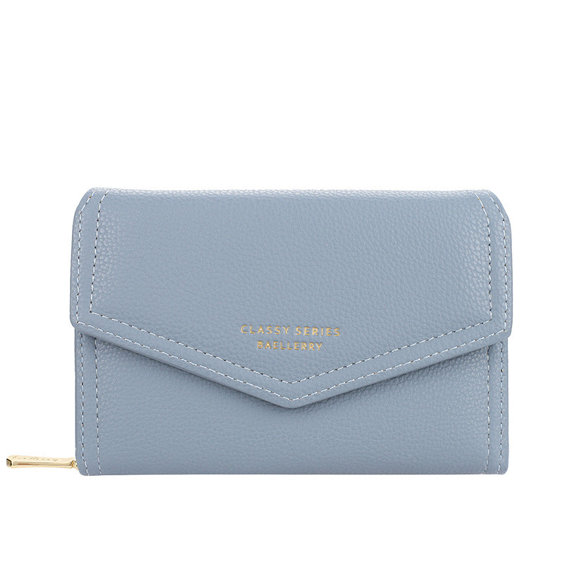 Women's Cute High-grade Short Multiple Slots Zipper Ladies Wallet