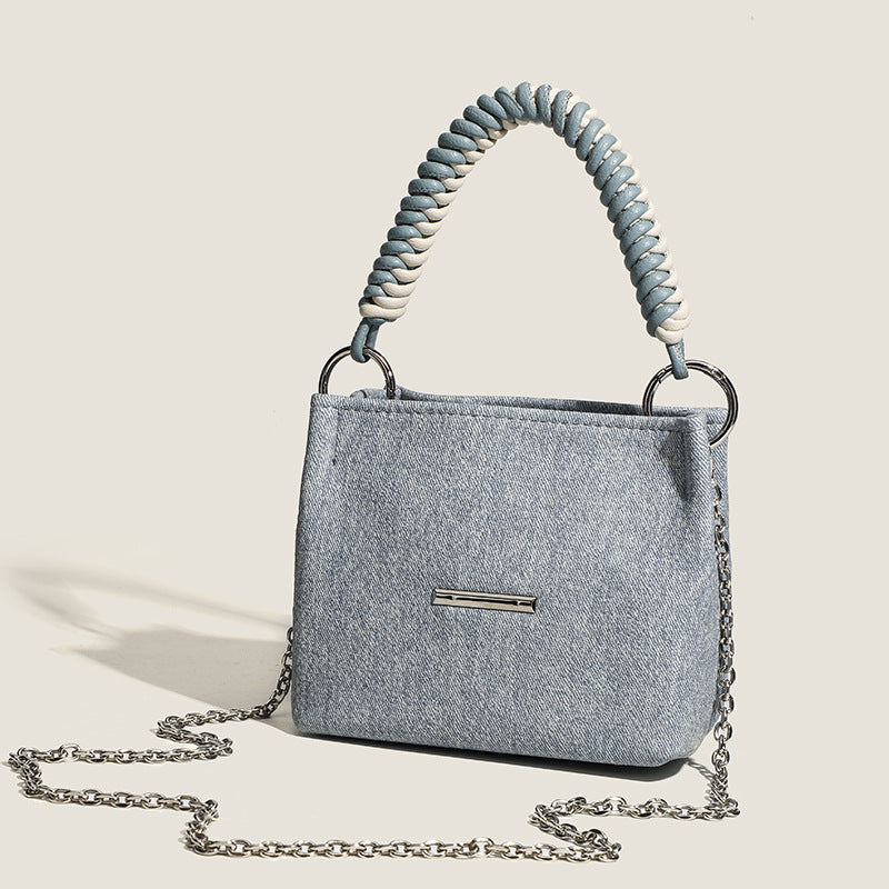 Pretty Underarm Jean Design Chain Simple Bags