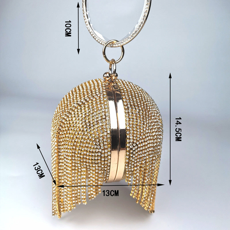 Tassel Clutch Rhinestone Ball Party Dress Bags