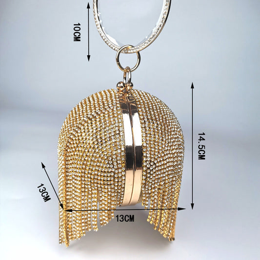 Tassel Clutch Rhinestone Ball Party Dress Bags