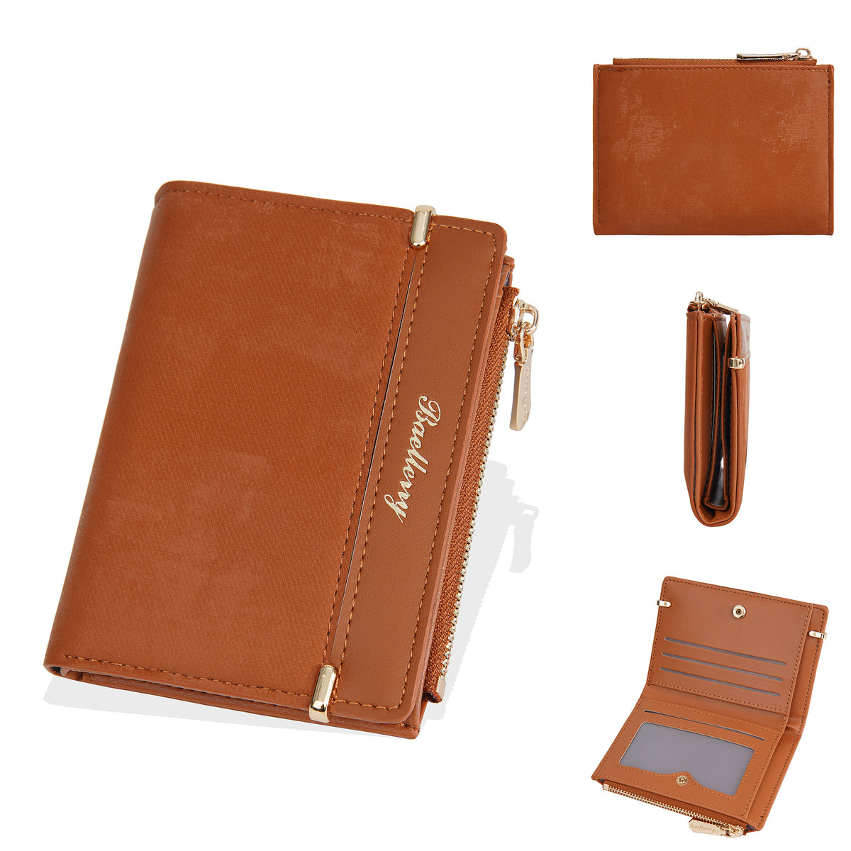 Women's Short Frosted Fashion Zipper For Coin Purses