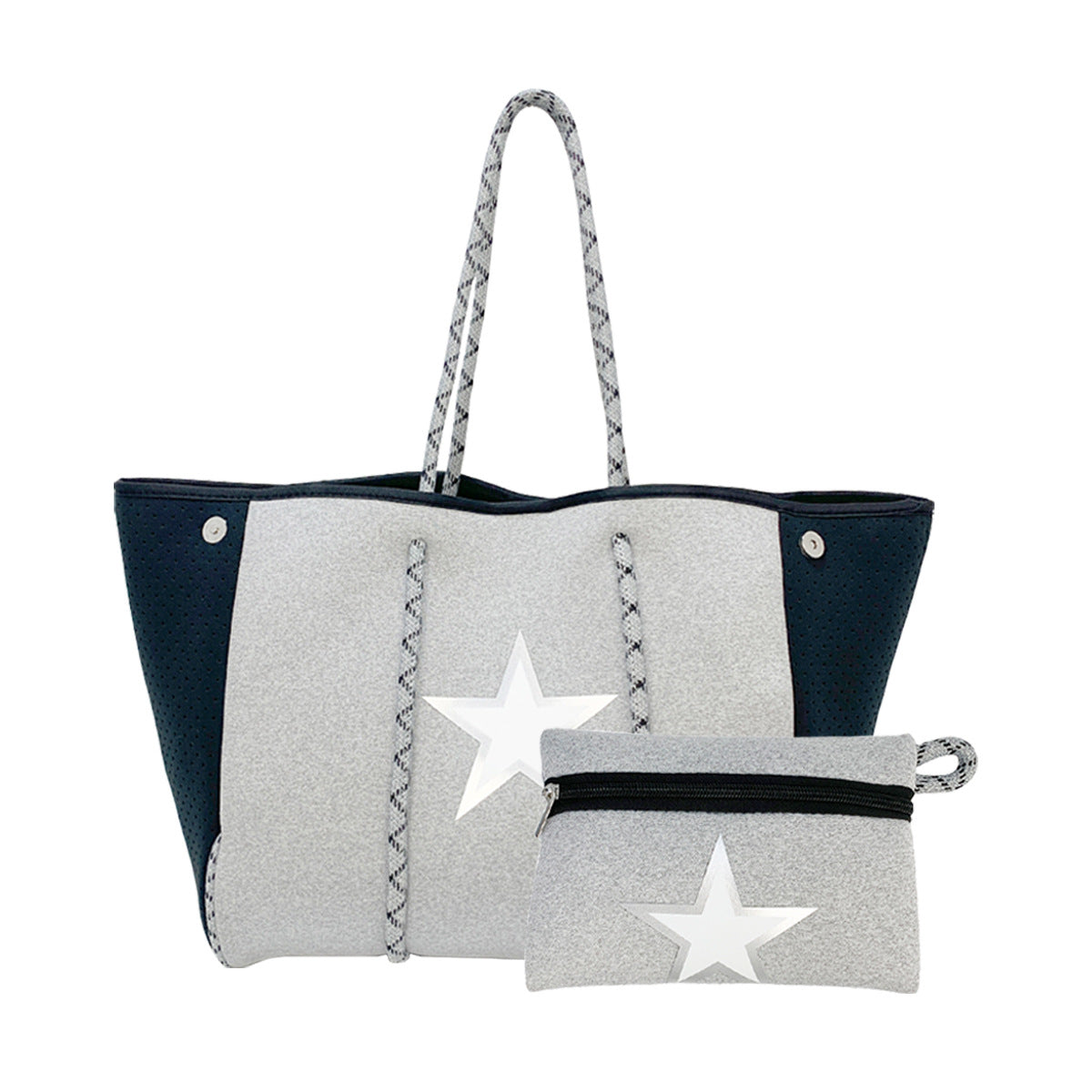 Leopard Print Printed Black Portable Beach Shoulder Bags