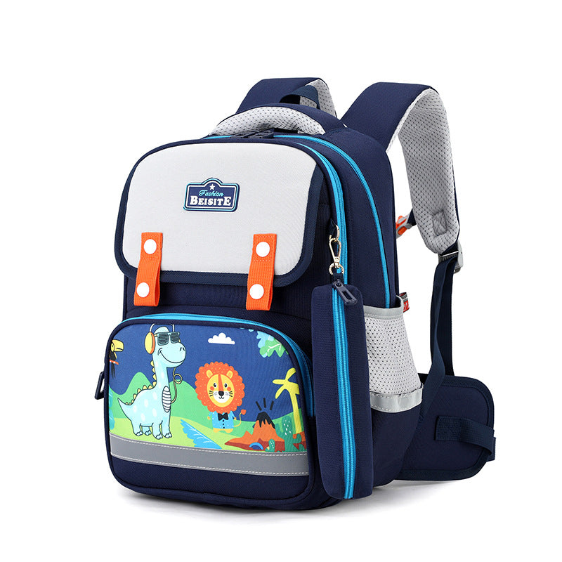 Children's Primary Grade Spine Protection Support Cartoon Elementary School Students' Schoolbags