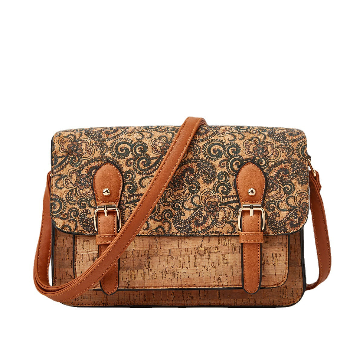 Classic Retro Kraft Paper Fashionable High-grade Crossbody Bags