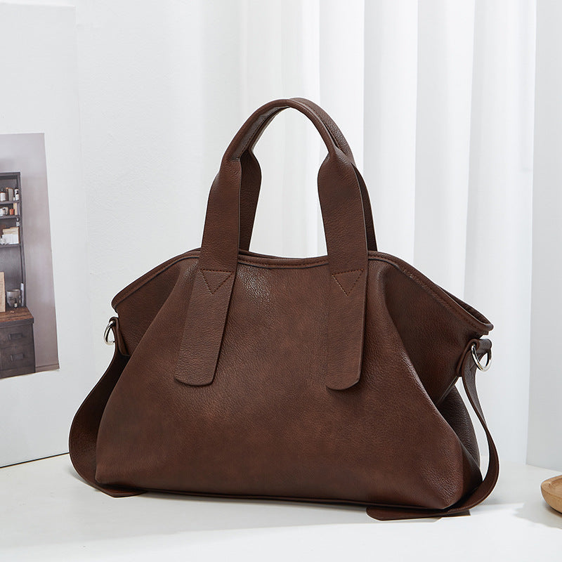 Women's Capacity Portable Korean Style Solid Color Tote Bags