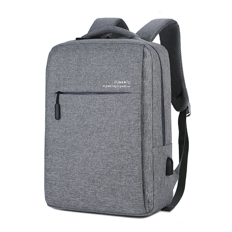 Men's Business Waterproof Computer Fashionable Simple Large Backpacks