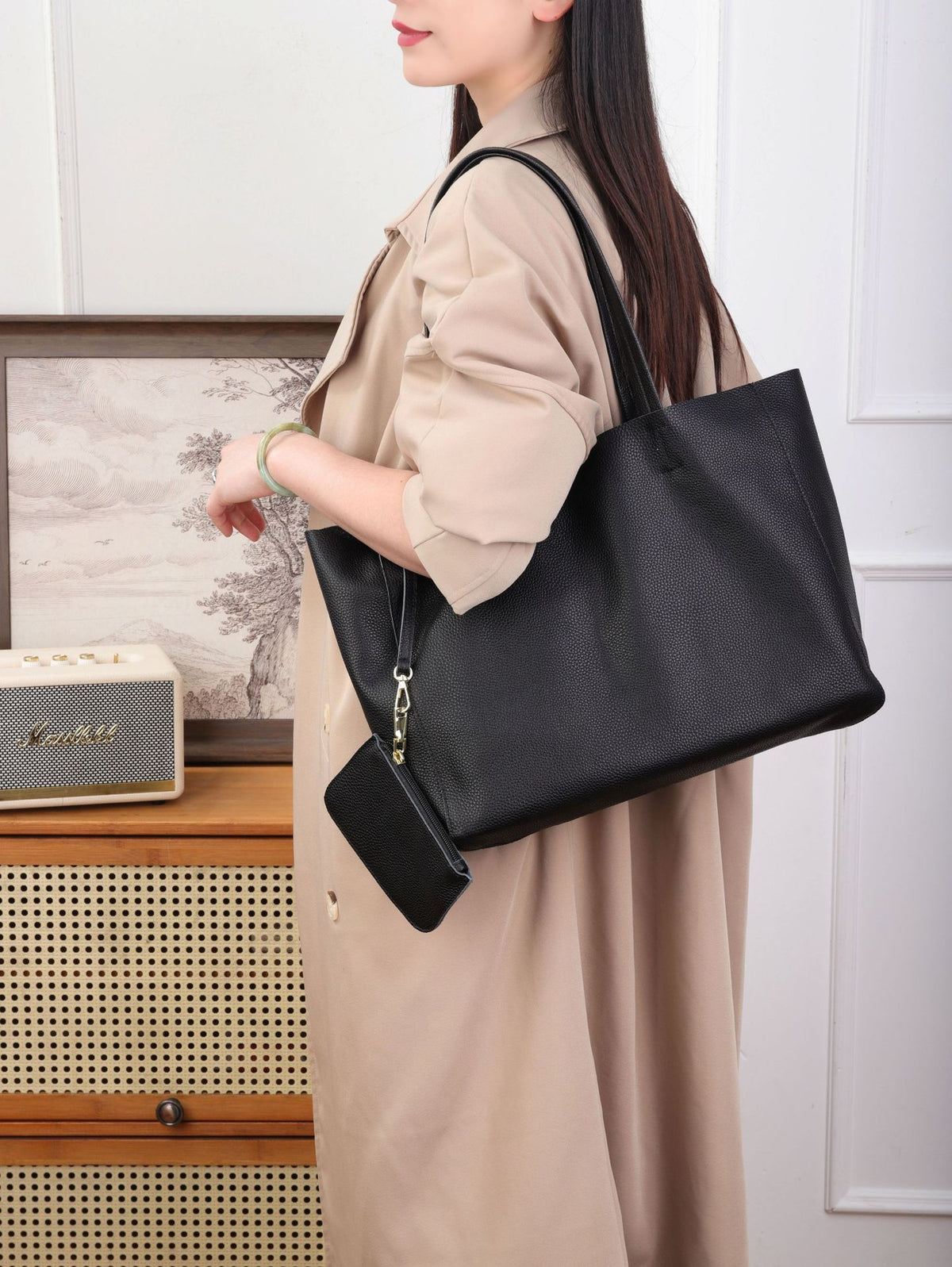 Women's Summer Fashionable Korean Style Large Capacity Totes Simple Fashion Combination Bags