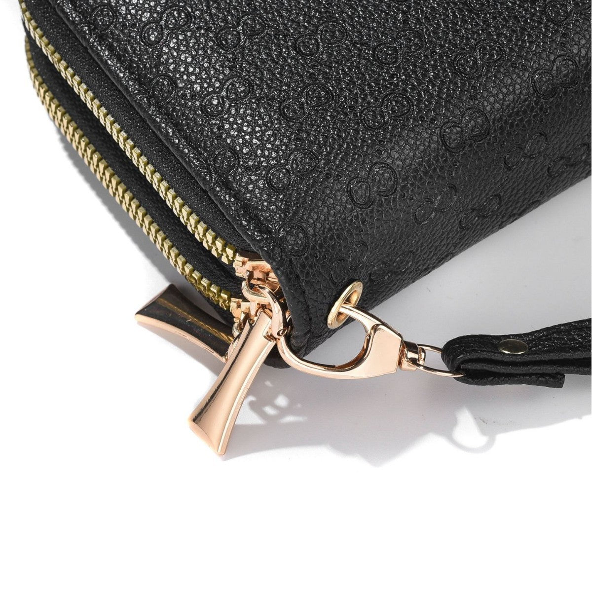 Women's Long Retro Double Zip Clutch Large Phone Bags