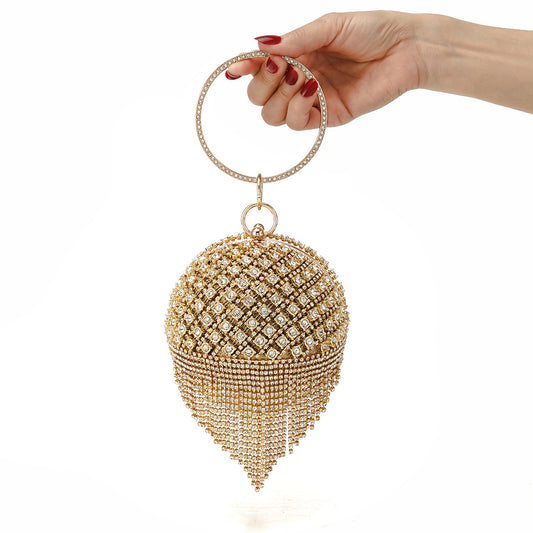 Women's Dinner Portable Clutch Spherical Source Purses