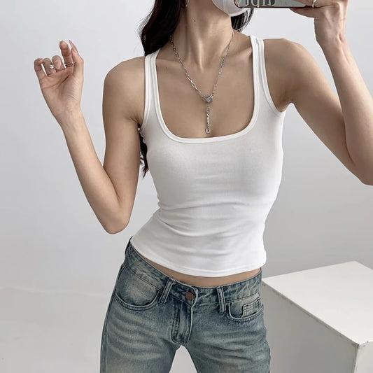 Women's Collar Solid Color Bottoming Summer Outer Wear Tops