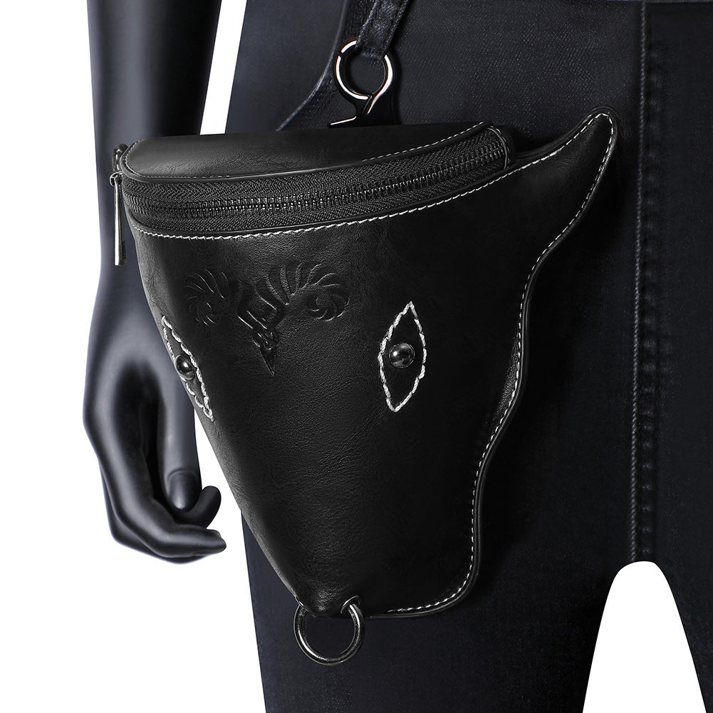 Viking Style Medieval Knight Retro Embossing Men's Waist Packs