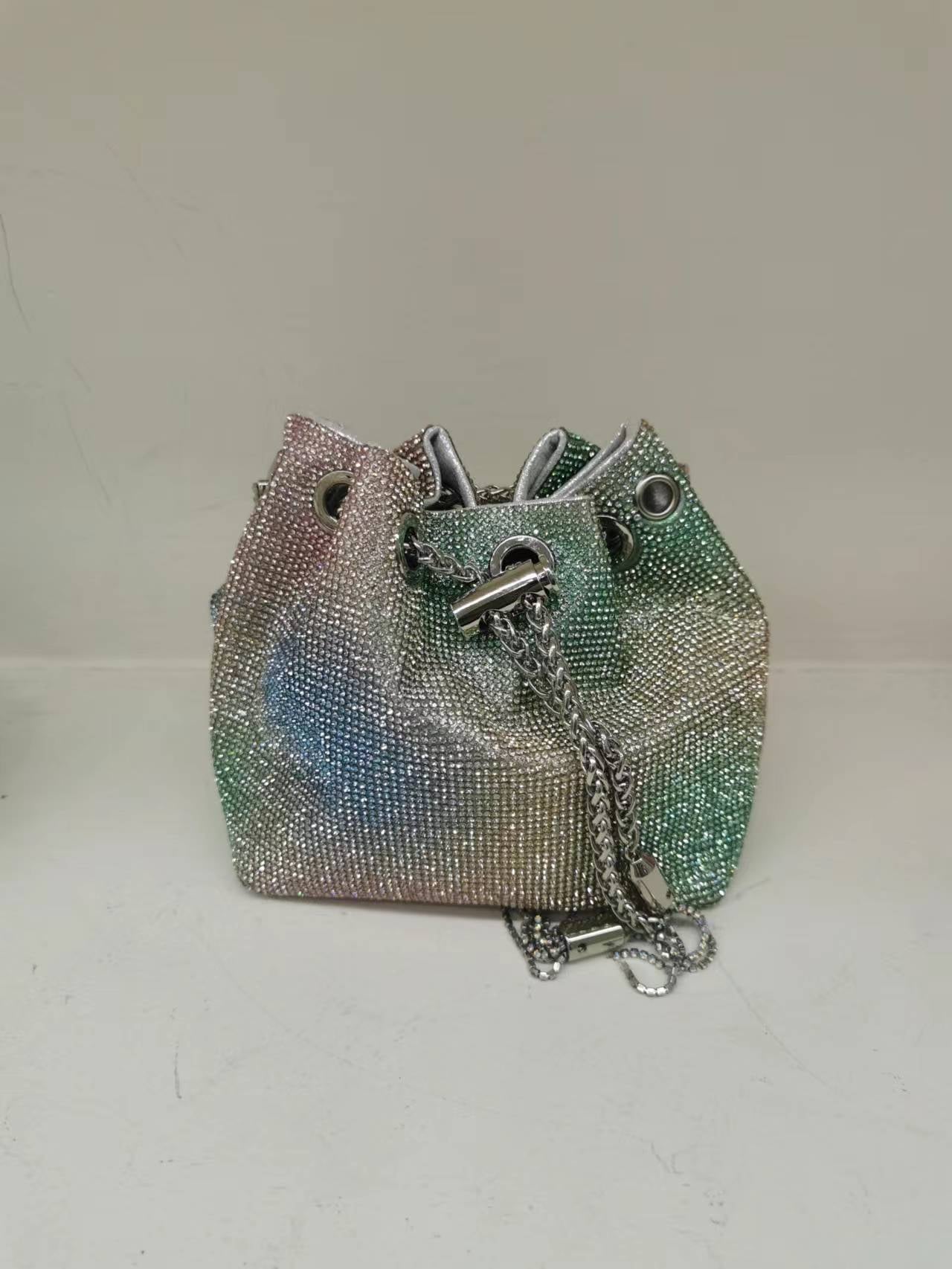 Women's Live Selection Fashion Rhinestone Over Diamond Shoulder Bags