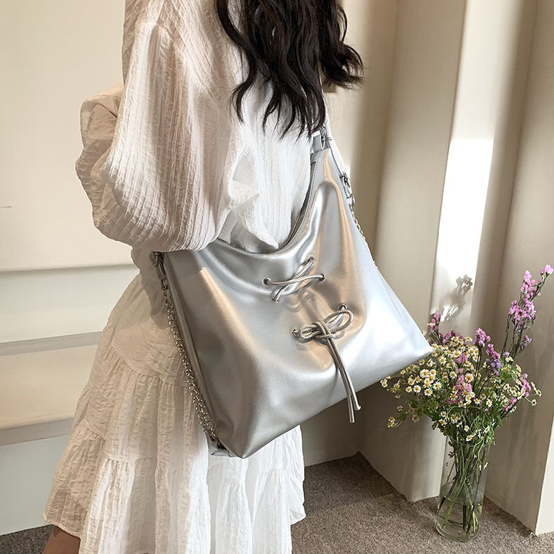 Women's Korean Style Bowknot Fashionable Portable Lightweight Women's Shoulder Bag